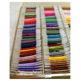 Complete Embroidery Floss Organizer with Thread Collection