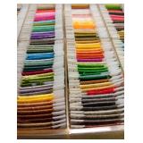 Complete Embroidery Floss Organizer with Thread Collection
