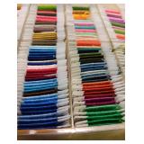 Complete Embroidery Floss Organizer with Thread Collection