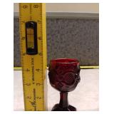 Avon Ruby Red Cape Cod Cordial Glasses