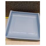 Light Blue Plastic Storage Trays Set