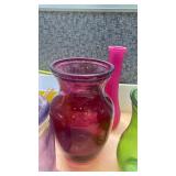 Colorful Glass Vase Collection