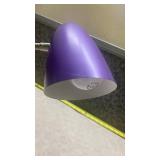 Purple Adjustable Gooseneck Desk Lamp (works)