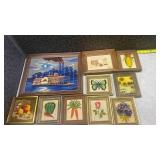 Collection of Framed Needlepoint Art Gallery
