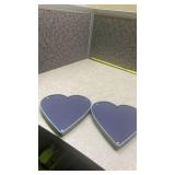 Decorative Heart-Shaped Wall Plaques Set