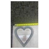 Decorative Heart-Shaped Wall Plaques Set