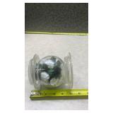 Decorative Glass Globe with Artificial Roses