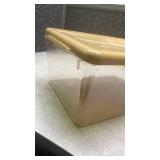 Mid-Century Bread Box with Clear Base