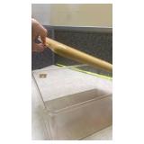 Mid-Century Bread Box with Clear Base