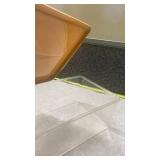 Mid-Century Bread Box with Clear Base