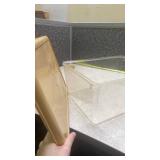 Mid-Century Bread Box with Clear Base