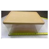 Mid-Century Bread Box with Clear Base