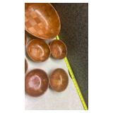 Mid-Century Woven Wooden Bowl Collection