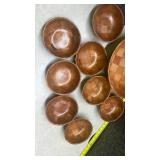 Mid-Century Woven Wooden Bowl Collection