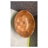 Mid-Century Woven Wooden Bowl Collection