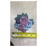 Decorative Pansy Wall Decor Set