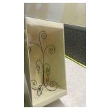 Pier 1 Decorative Metal Photo Holder with Crystal Accents