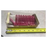 Berkeley Pink Plastic Shower Curtain Hooks - New in Box