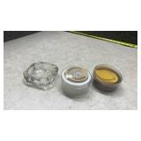 Serendipity Glass Coasters Collection Set and 1 Ash Tray
