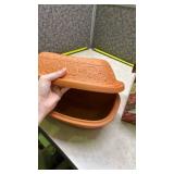 Romertopf Clay Baker with Decorative Lid