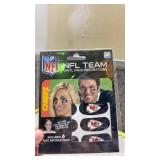 Kansas City Chiefs NFL Team Face Decorations Set