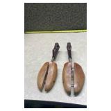 Wooden Shoe Stretcher with Brown Handle