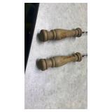 Wooden Handle Twisted Utensil Set