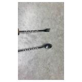 Wooden Handle Twisted Utensil Set