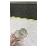 1920s Clear Glass Measuring Bottle with Scalloped Neck