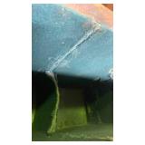 1800s Black Leather Document Portfolio with Buckle Closure