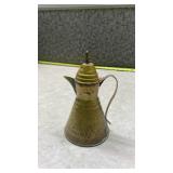 Traditional Middle Eastern Brass Dallah Coffee Pot