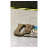 Hand Painted Log Cabin Scene Handsaw