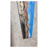 Hand Painted Log Cabin Scene Handsaw