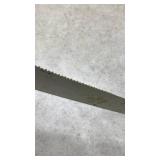 Hand Painted Log Cabin Scene Handsaw