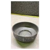 Norwegian Pewter Bowl and Cup Set