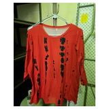 Red 3/4 Sleeve T-Shirt XXL
