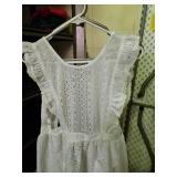 White Eyelet Lace Cotton Summer Dress