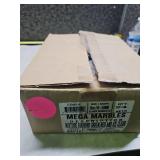 Whole case of Mega Marbles Decor Gems - Red / Green Iridescent Flat: Red / Green - 12 oz #PBC55512 - Aquarium Marbles