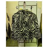 Westbound Zebra Print Cotton Jacket XL