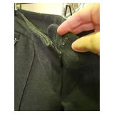 LOFT Black Dress Pants with Zip Details