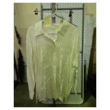 Liz Claiborne Light off whiteButton-Down Shirt XL
