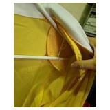 Da-Rue of California Yellow Silk Blouse cover jacket