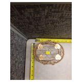 Decorative Gold Wire Heart Basket