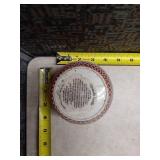 Red Protective Glass Candle Holders by PartyLite