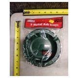 Ballonoff Green Metal Ash Tray - New in Package - lot of 2 in the package