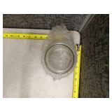 Clear Glass Mason Jars Set with caddy - brand new