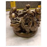 Vintage Santa Claus Candle Holder
