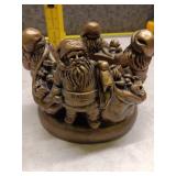 Vintage Santa Claus Candle Holder