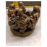 Vintage Santa Claus Candle Holder