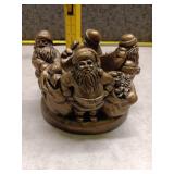 Vintage Santa Claus Candle Holder